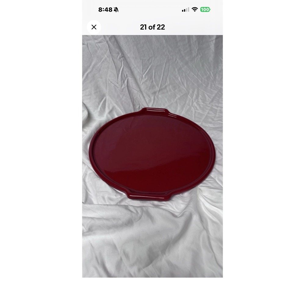 Emile Henry Flame Red Ceramic Tart Tarte Tatin Cook/Serve Plate Only